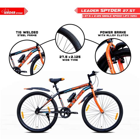 Buy Spyder 275t Non Gear Cycle For Boys In India Leader Bicycles