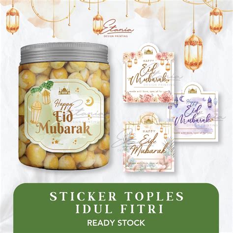 Jual Sticker Toples Kue Kering Lebaran Label Toples Kue Sticker Toples