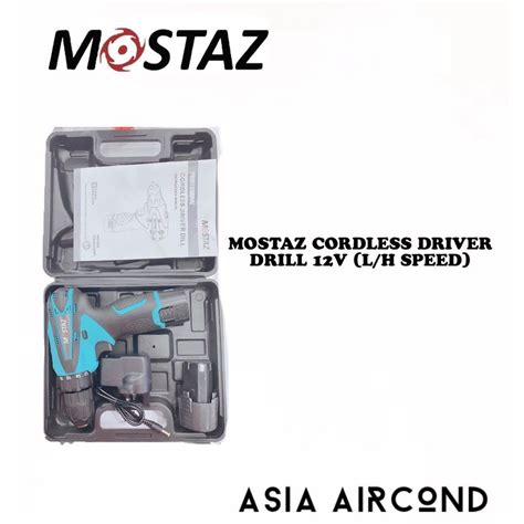 MOSTAZ CORDLESS DRIVER DRILL 12V L H SPEED Shopee Malaysia