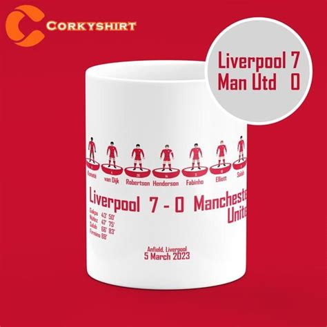 7-0 at Anfield Liverpool Manchester United Funny fan Gift Mug | Gifts ...