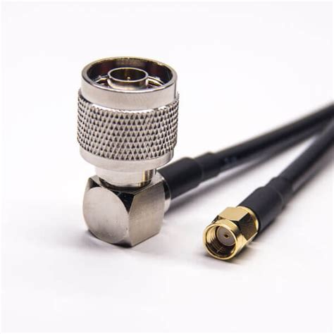 N Type Cable Male Angled To SMA RP Male Straight Cable With RG223 RG58