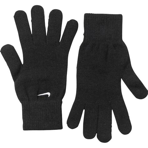 Buy Nike Mens Swoosh Knit Gloves Blackwhite