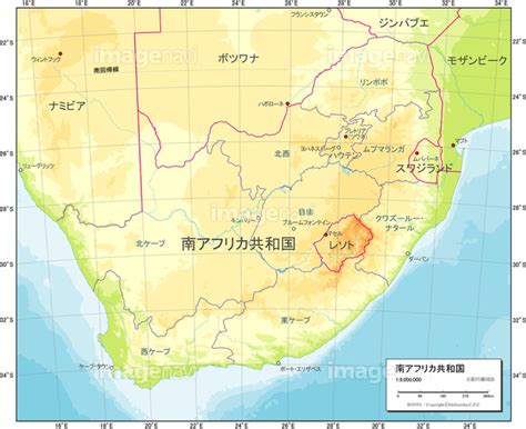 【国別図南アフリカ地勢図】の画像素材19600671 地図素材ならイメージナビ