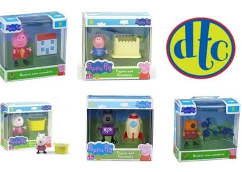 Kit Bonecos Turma Da Peppa Pig Miniatura Cm Dtc Frete Gr Tis