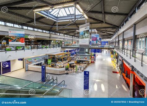 Leipzig Halle LEJ Airport Terminal Building in Germany Editorial Photo - Image of airport ...