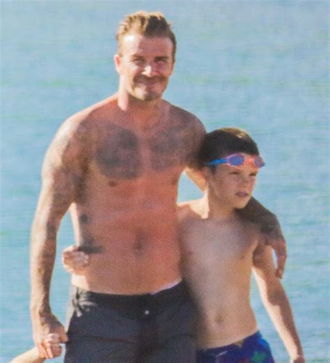 Photo David Beckham Et Son Fils Cruz Victoria Beckham Prend Des