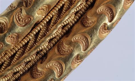 ancient golden neck ring   denmark archaeology world