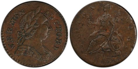 1787 VT 1/2P Britannia, BN (Regular Strike) Post-1776 States Coinage ...