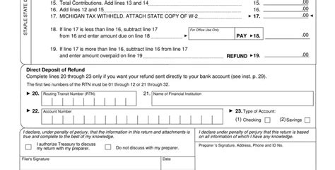 1040ez Form Example Filled Out