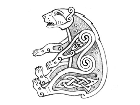 Celtic Bear - Sketch | Celtic bear, Sketches, Celtic art