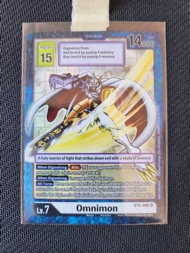 Digimon Card Game Omnimon Bt Box Topper De Bt Meses Sin Inter S