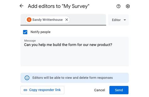 how to share a google form with someone