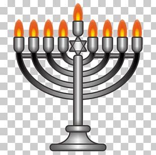 Menorah Hanukkah Judaism Shabbat Candles PNG Clipart Brass Candle