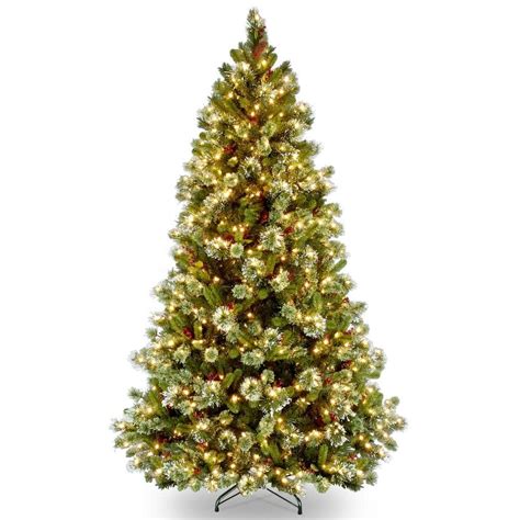 National Tree Company 65 Ft Wintry Pine Medium Artificial Christmas Tree With Clear Lights Wp1