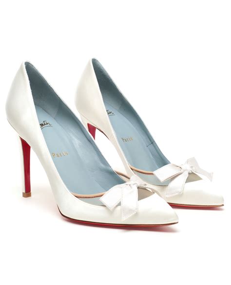 Lyst - Christian Louboutin Love Me Bridal Shoes in White