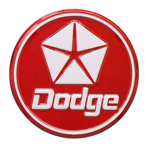 Dodge Classic Logo Embossed Tin Magnet