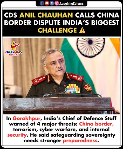 Laughing - CDS names China border top threat ⚠️ #AnilChauhan #