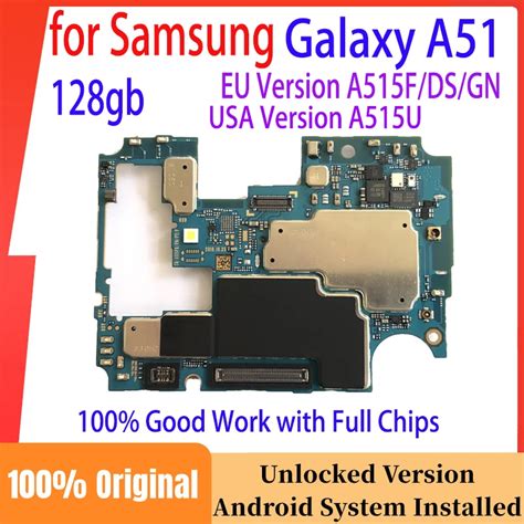 Carte M Re Originale D Bloqu E Pour Samsung Galaxy A51 A515f A515U 128