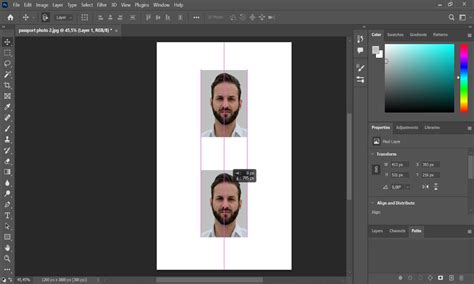 Passport-Size Photo in Photoshop - Get a Template Now