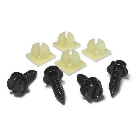 Amazon License Plate Screw Kit Black Oem Style Fasteners With