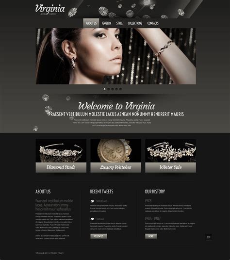 Simple Jewellery Website Templates