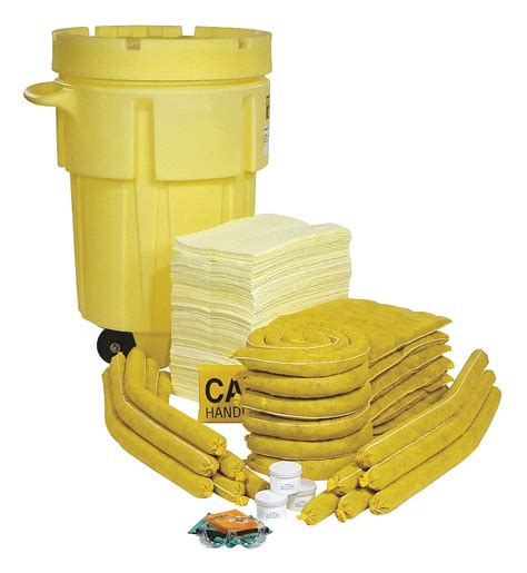 SPILLTECH Spill Kit, Container Type Drum, Fluid Compatibility ...