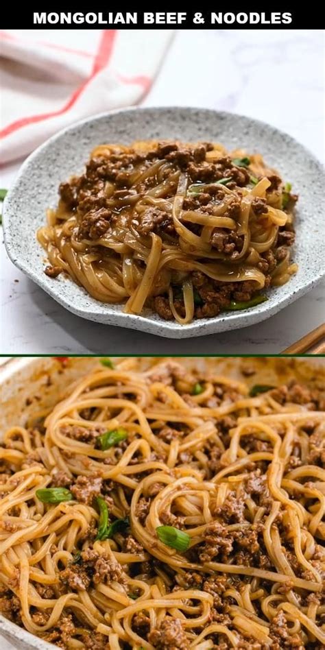 Easy Mongolian Ground Beef Noodles Artofit