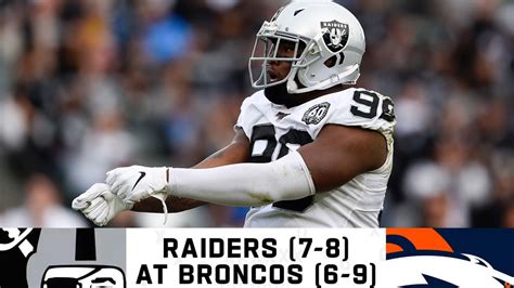 Nfln Raiders Vs Broncos Preview Week 17