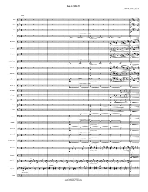 Equilibrium Sheet Music Michael Oare Concert Band