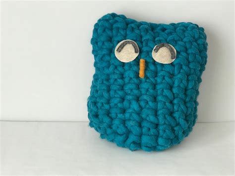 Crocheted Owl Pillow Cara Corey Designs