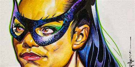 Eartha Kitt Dig This Gorgeous Catwoman Portrait By Brian Stelfreeze