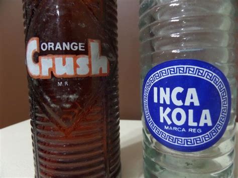 Antiguas Botellas De Crush E Inca Kola Botellas Inca Kola Inca