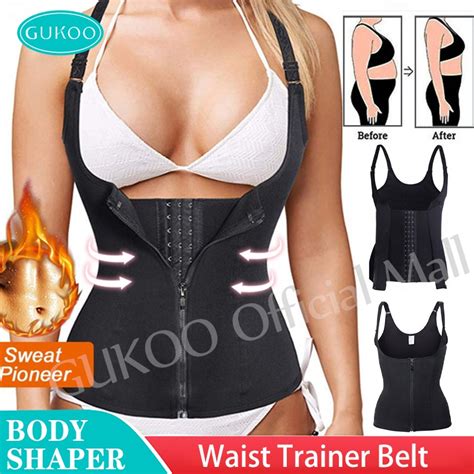 Gukoo Women Girdles Slimming Belly Shaper Strap Zipper Shapewear Tummy