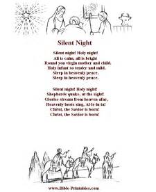 Bible Printables - Children's Songs and Lyrics - Silent Night