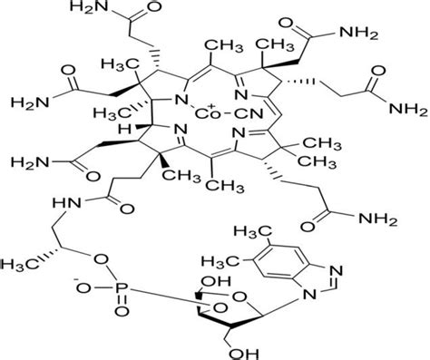 Chemical Structure Of Vitamin B12 Download Scientific Diagram