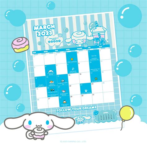 Sanrio On Twitter Say Hello To A New Month With Cinnamoroll 🗓💙