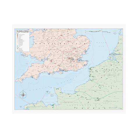 Battle of Britain Poster Map - Etsy