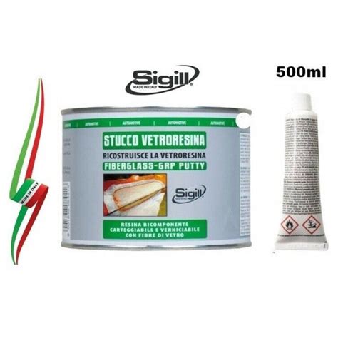 Stucco Vetroresina Bicomponente Ml Per Riparare E Ricostruire Sigill