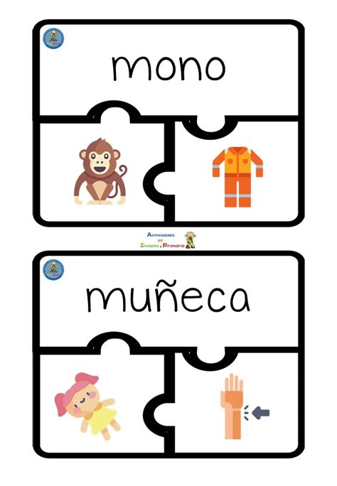 Puzzle De Palabras Polis Micas Teaching Spanish Class Logo