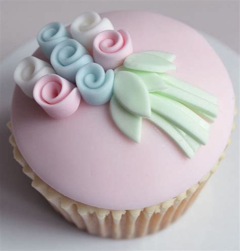 Flower Bunch Cupcake Fondant Cupcakes Cupcake Cakes Cake