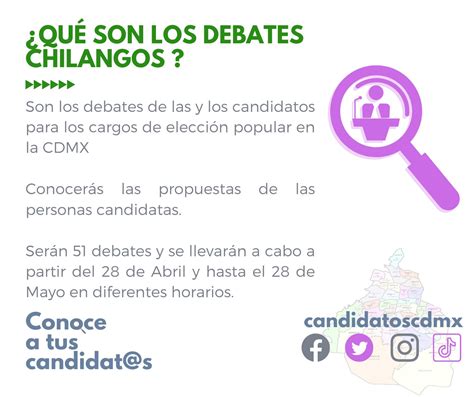 Conoce a tus candidatos on Twitter Qué son los debates chilangos