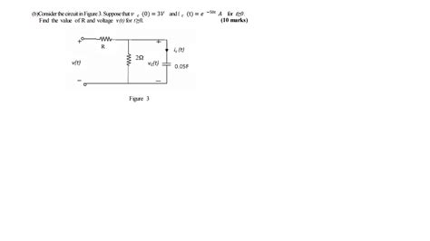 Solved Consider The Circuit In Figure 3 Suppose Upsilon C