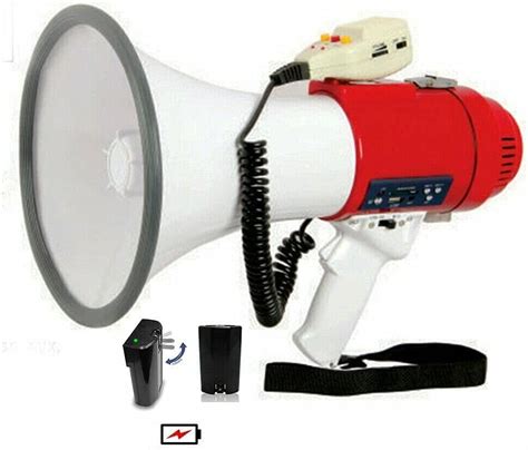 Core W Megaphone Handheld Bullhorn Rechargeable With Battery Cheer