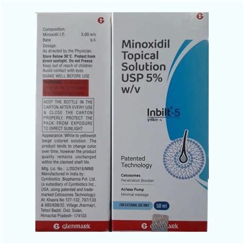 Minoxidil Inbilt 5 Solution 5 Wv At Rs 780piece In Surat Id