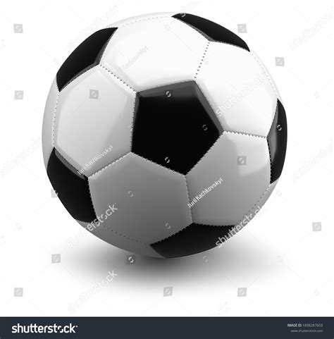 Soccer Ball Isolated On White Background Stock Illustration 1898287603 ...