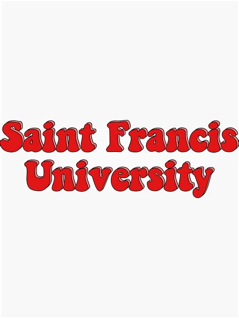 "Saint Francis University Layered" Sticker for Sale by stickersbymir ...