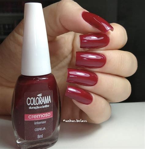 Pin De Max Rosso Em Only RED Esmalte Da Colorama Unhas Pintadas Unhas