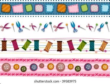 People Sewing Clipart Borders