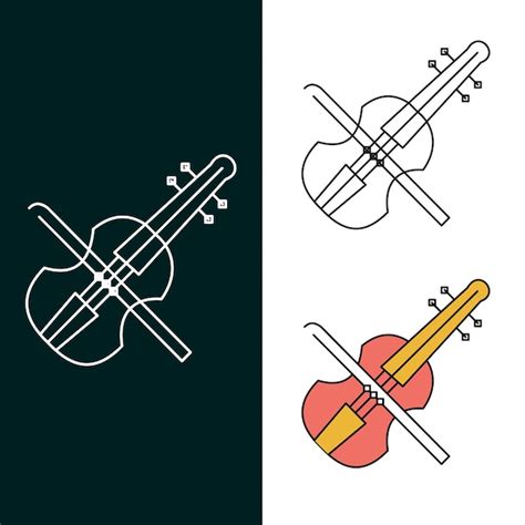 Premium Vector Violin Vector Illustration Icon Design