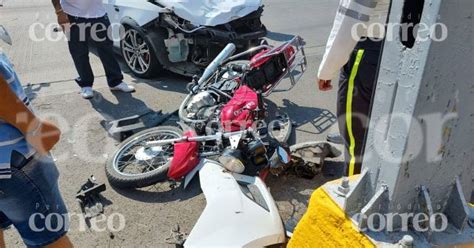 Accidentes de motociclistas en Acámbaro y Celaya dejan un muerto y un